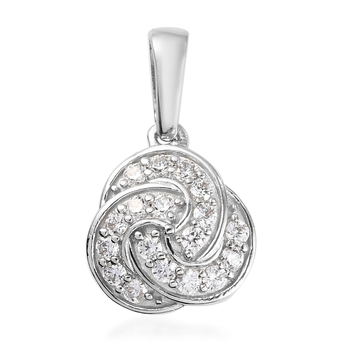 Karis Simulated Diamond Knotted Pendant