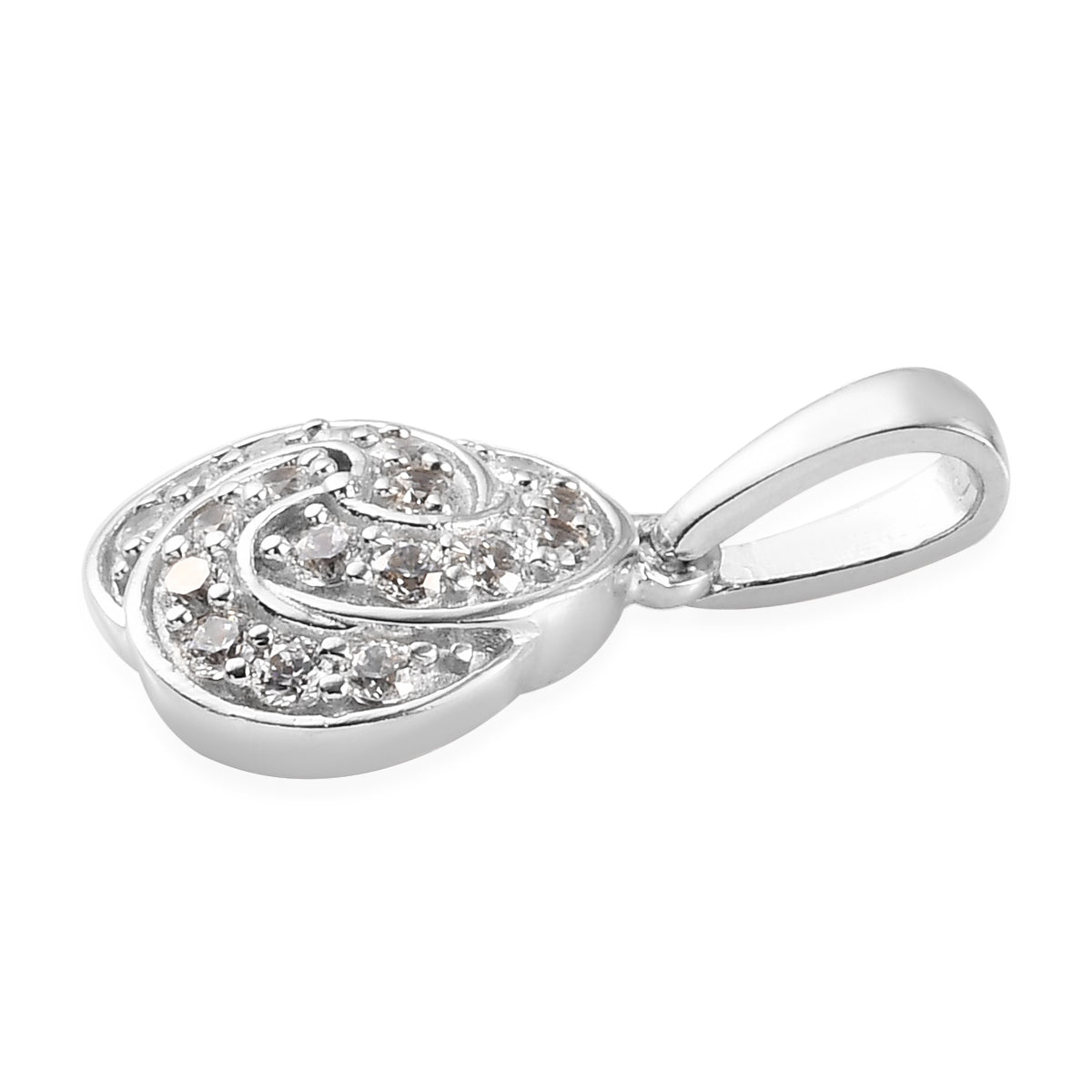 Karis Simulated Diamond Knotted Pendant