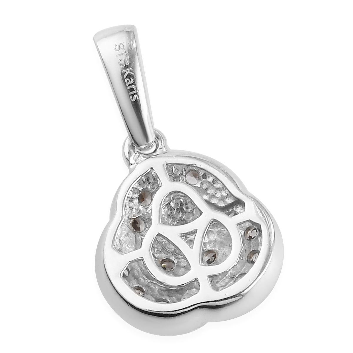 Karis Simulated Diamond Knotted Pendant