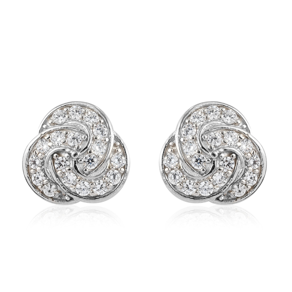 Women's Karis Diamond Knotted Stud Earrings