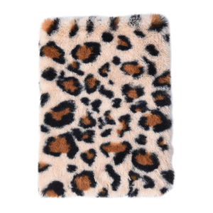 3D Faux Fur Leopard Print Diary with LED Pointer Pen & Simulated Diamond Pen