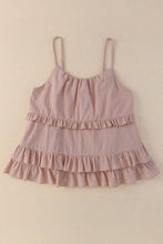 Load image into Gallery viewer, Ruffled Scoop Neck Sleeveless Cami
