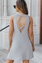 Load image into Gallery viewer, Crisscross Open Back Sleeveless Dress with Pockets
