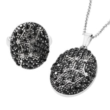 Load image into Gallery viewer, Virgo Zodiac Constellation Ring and Pendant Necklace
