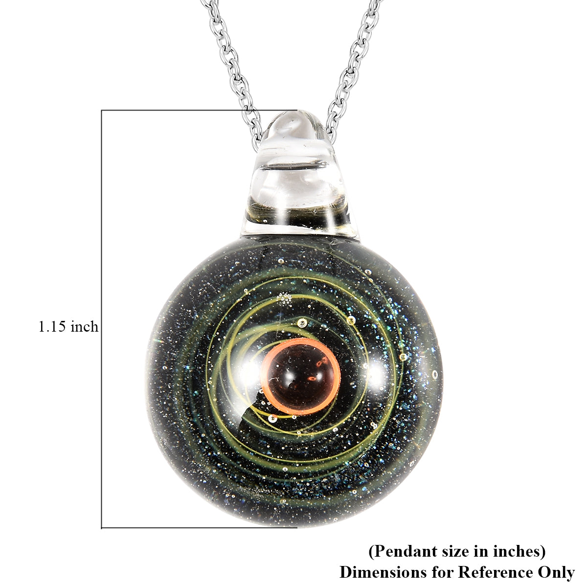 Women's Murano Style Pendant Necklace