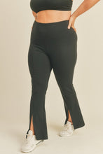 Load image into Gallery viewer, Kimberly C Full Size Slit Flare Leg Pants in Black
