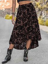 Load image into Gallery viewer, Printed Ruffled Midi Skirt

