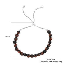 Load image into Gallery viewer, South African Red Tiger&#39;s Eye Beaded Bolo Bracelet
