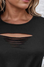 Load image into Gallery viewer, Cutout Round Neck Twisted Tank
