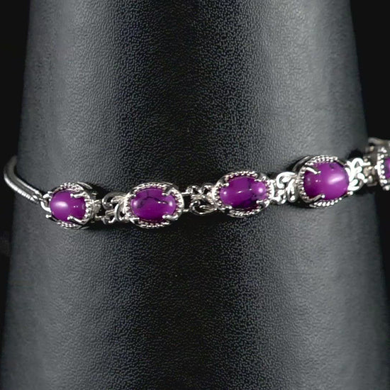Purple Howlite Bolo Bracelet