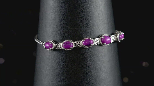 Purple Howlite Bolo Bracelet