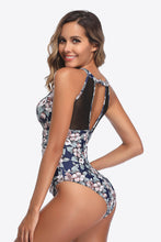 Load image into Gallery viewer, Floral Open Back One-Piece Swimsuit
