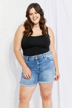 Load image into Gallery viewer, Vervet by Flying Monkey Full Size High-Waist Cuffed Denim Shorts

