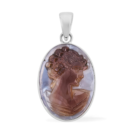 Women's Beautiful Brown Cameo Pendant