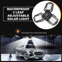 Load image into Gallery viewer, Black Waterproof 3 Leaf Adjustable Solar Light
