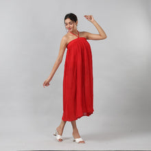 Load image into Gallery viewer, Red 2-Way Solid Skirt Dress (One Size Fits Most)
