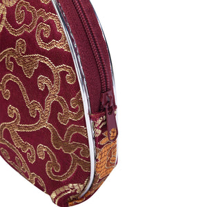Set of 10 Burgundy Polyester Multi-Purpose Jewelry Bags