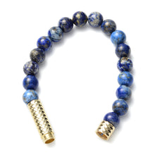 Load image into Gallery viewer, Stylish Lapis Lazuli 9-11mm Beaded Stretch Bracelet
