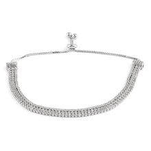 Load image into Gallery viewer, Beautiful Diamond 3 Strand Adjustable Bolo Bracelet
