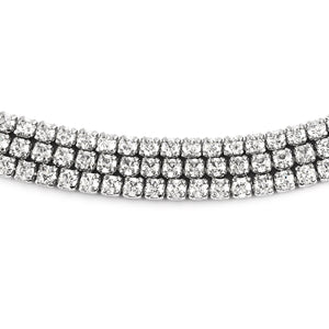 Beautiful Diamond 3 Strand Bolo Bracelet