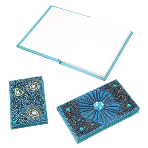 Set of 3 Teal Bedazzled Diary