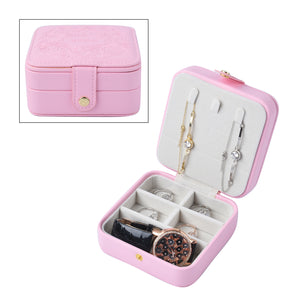 Faux Leather Jewellery Box with Velvet Anti Scratch Interior