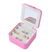 Load image into Gallery viewer, Faux Leather Jewellery Box with Velvet Anti Scratch Interior
