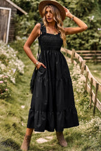 Load image into Gallery viewer, Smocked Square Neck Tiered Dress

