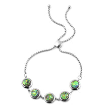 Load image into Gallery viewer, Lab Created Dark Green Opal 8mm Beaded Bolo Bracelet
