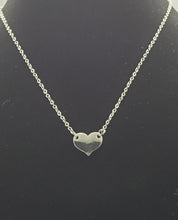 Load image into Gallery viewer, Simple Silver Heart Necklace
