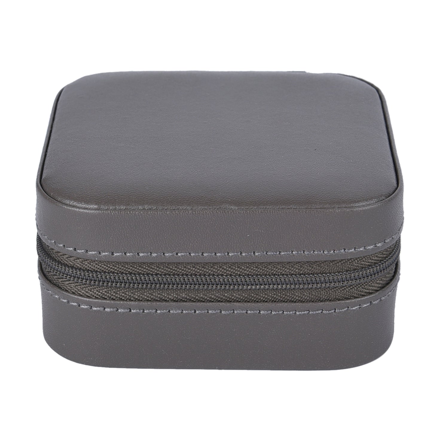 Travel Size Faux Leather Jewelry Box with Scratch Protection Interior