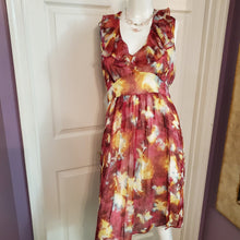 Load image into Gallery viewer, Vintage Chequer Pink and Yellow Ruffled Dress - Size 10
