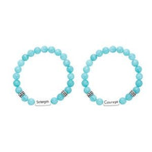 Load image into Gallery viewer, Set of 2 Russian Amazonite Beads Bracelet
