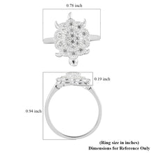 Load image into Gallery viewer, Women&#39;s Stylish Diamond Turtle Ring Size 6
