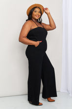 Load image into Gallery viewer, White Birch Full Size Halter Neck Wide Leg Jumpsuit with Pockets
