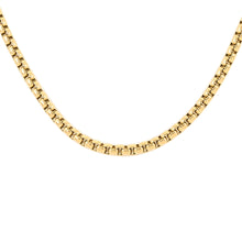 Load image into Gallery viewer, Yellow Gold Steeltime Ion Plated Box Necklace
