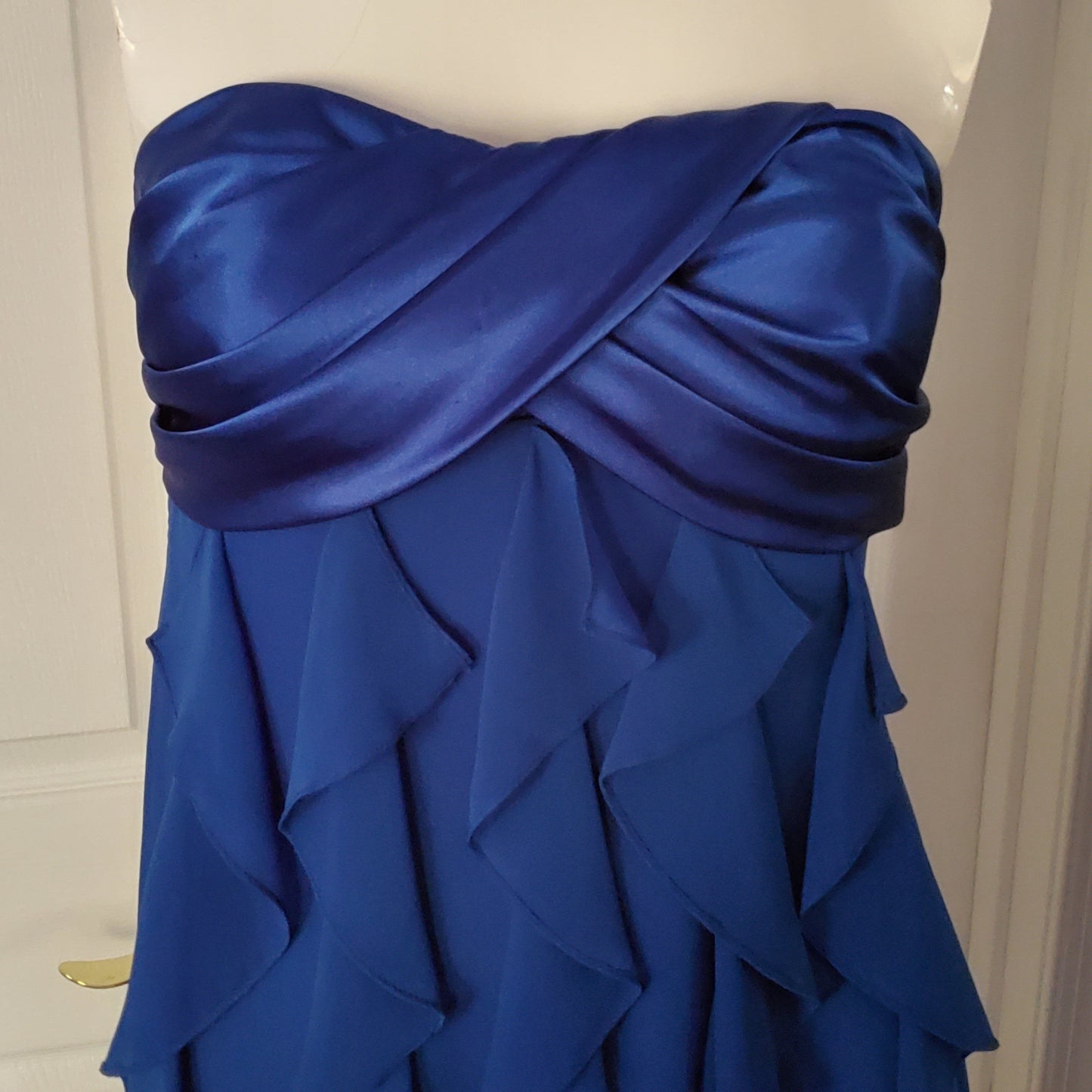 CACHE Royal Blue Strapless Cocktail Dress Size 2