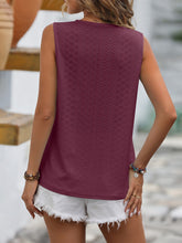 Load image into Gallery viewer, Spliced Lace V-Neck Sleeveless Tank
