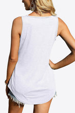 Load image into Gallery viewer, Curved Hem Square Neck Tank
