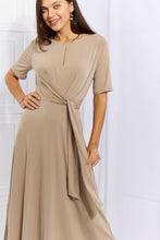 Load image into Gallery viewer, OneTheLand Put In Work Wrap Knit Midi Dress
