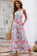Load image into Gallery viewer, Round Neck Sleeveless Maxi Dress with Pockets
