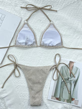 Load image into Gallery viewer, Halter Neck Tie Back Bikini Set
