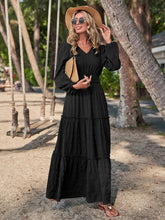 Load image into Gallery viewer, Smocked Waist V-Neck Maxi Dress
