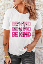 Load image into Gallery viewer, Slogan Graphic Round Neck Short Sleeve Tee
