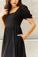 Load image into Gallery viewer, Davi &amp; Dani Walk In The Park Full Size Square Neck Crochet Mini Dress
