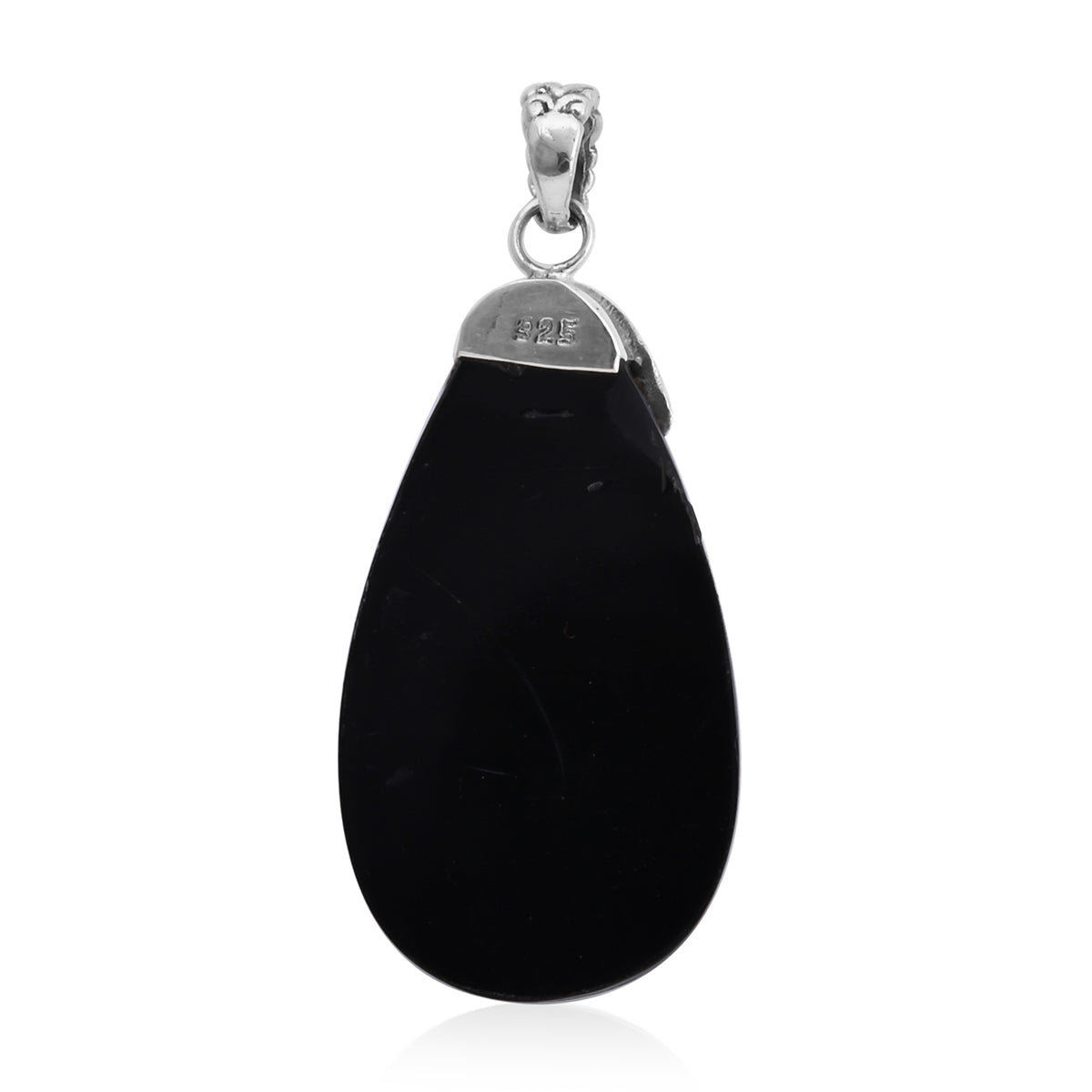 Pear Shaped Abalone Shell Pendant with free 20 inch silver chain