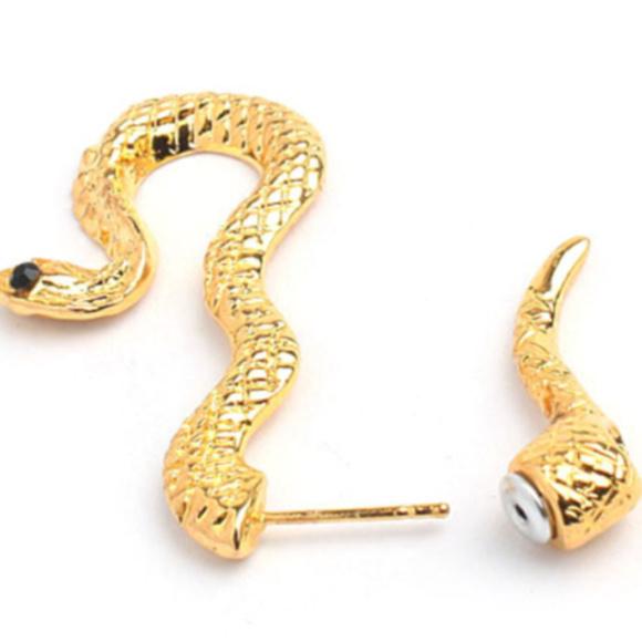 Alchemy Serpent Single Earring Earrimg Whimsicalia 