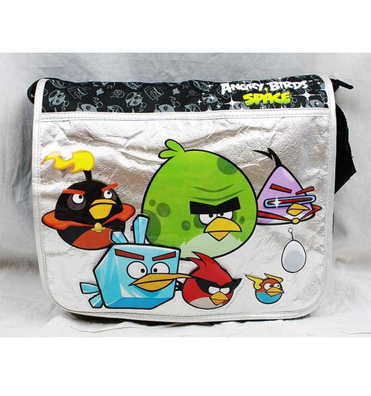 Angry Birds Book Bag, Messenger Bag, Zippered with Pockets and Adjustable Strap