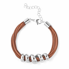 Load image into Gallery viewer, Faux Leather Necklace and Twisted Bracelet

