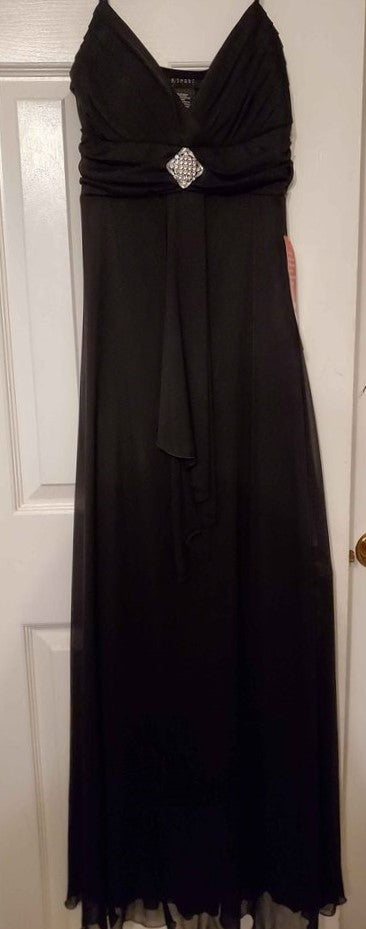 Black Chiffon Evening Dress Size 4